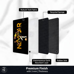 Neymar Jr Football Bedside Runner Flat Rug | Brazilian Soccer Star Bedroom Runner for Sports Fan Room Decor