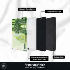 €100 Euro Banknote Money Flat Rug | Luxury Currency Bedroom Bedside Runner for Modern Home Decor