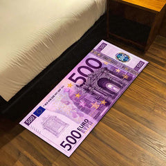 €100 Euro Banknote Money Flat Rug | Luxury Currency Bedroom Bedside Runner for Modern Home Decor (Copy)
