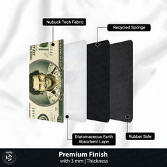 Pablo Escobar $100 Dollar Money Flat Rug | Luxury Currency Bedroom Bedside Runner for Modern Home Decor