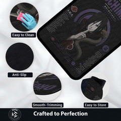 Naruto Orochimaru Anime Character Flat Rug | Legendary Sannin Snake Master Art Flat Rug | Premium Anime Gaming Room Floor Decor