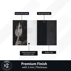 Naruto Orochimaru Anime Character Flat Rug | Legendary Sannin Snake Master Art Flat Rug | Premium Anime Gaming Room Floor Decor