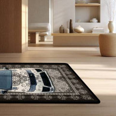 Range Rover Sport Front View Floor Mat | Luxury Damask Persian Carpet Style SUV Rug | Anti-Slip 3mm Absorbent Premium Car Design Mat