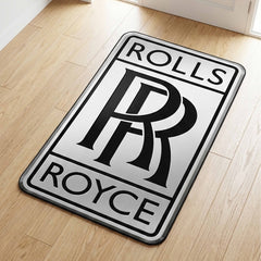 Rolls-Royce Luxury Logo Floor Mat (3 mm Thick) | Premium Rolls-Royce Cut-Out Rug for Bedroom, Office, Garage & Supercar Decor