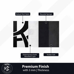 Rolls-Royce Luxury Logo Floor Mat (3 mm Thick) | Premium Rolls-Royce Cut-Out Rug for Bedroom, Office, Garage & Supercar Decor