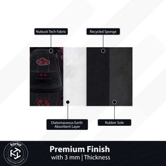 Akatsuki Drift Toyota Supra Area flat Rug | Naruto Inspired JDM Gaming flat Rug | Anti-Slip 3 mm Large Floor Mat for Bedroom, Gaming Room & Anime Car Decor