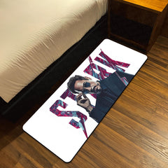 Tony Stark Iron Man Bedside Runner Flat Rug | Marvel Superhero Bedroom Runner Rug for Gaming Room & Modern Decor