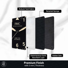 IWC Pilot Watch Dial Round Flat Rug | Aviation-Inspired Luxury Watch Dial Flat Rug | Premium Horology Round Floor Decor