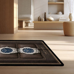The Trinity Luxury Flat Rug | Premium Luxury Watch Collection Flat Rug | Watch Collector Home Decor