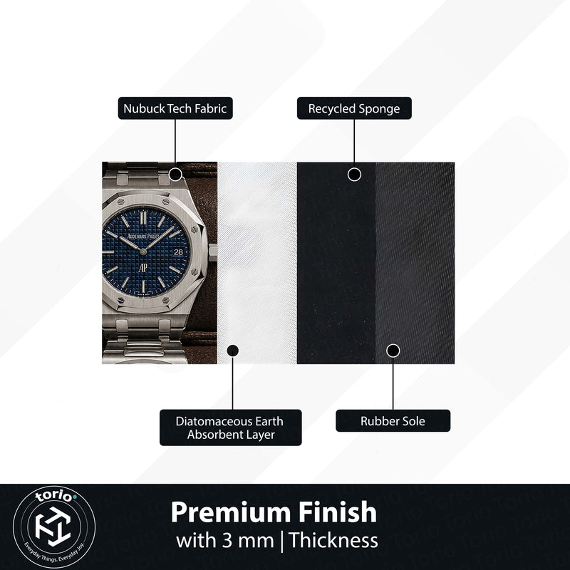 The Trinity Luxury Flat Rug | Premium Luxury Watch Collection Flat Rug | Watch Collector Home Decor