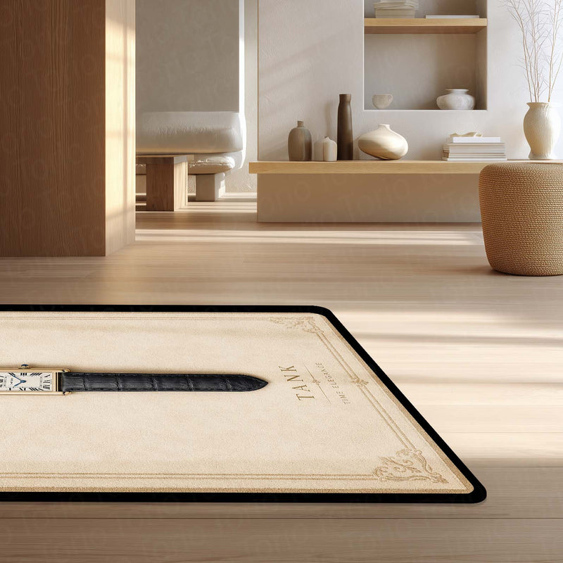 Tank Luxury Flat Rug | Premium Tank Watch Flat Rug | Classic Dress Watch Home Decor