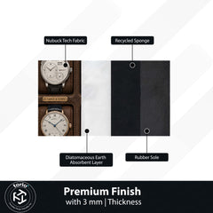 Collector Select Luxury Flat Rug | Premium Luxury Watch Collection Flat Rug | Horology Collector Home Decor