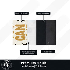 You Can Do It Floor Mat (3 mm Thick) | Minimal Motivational Quote Rug for Home, Study & Workout Spaces